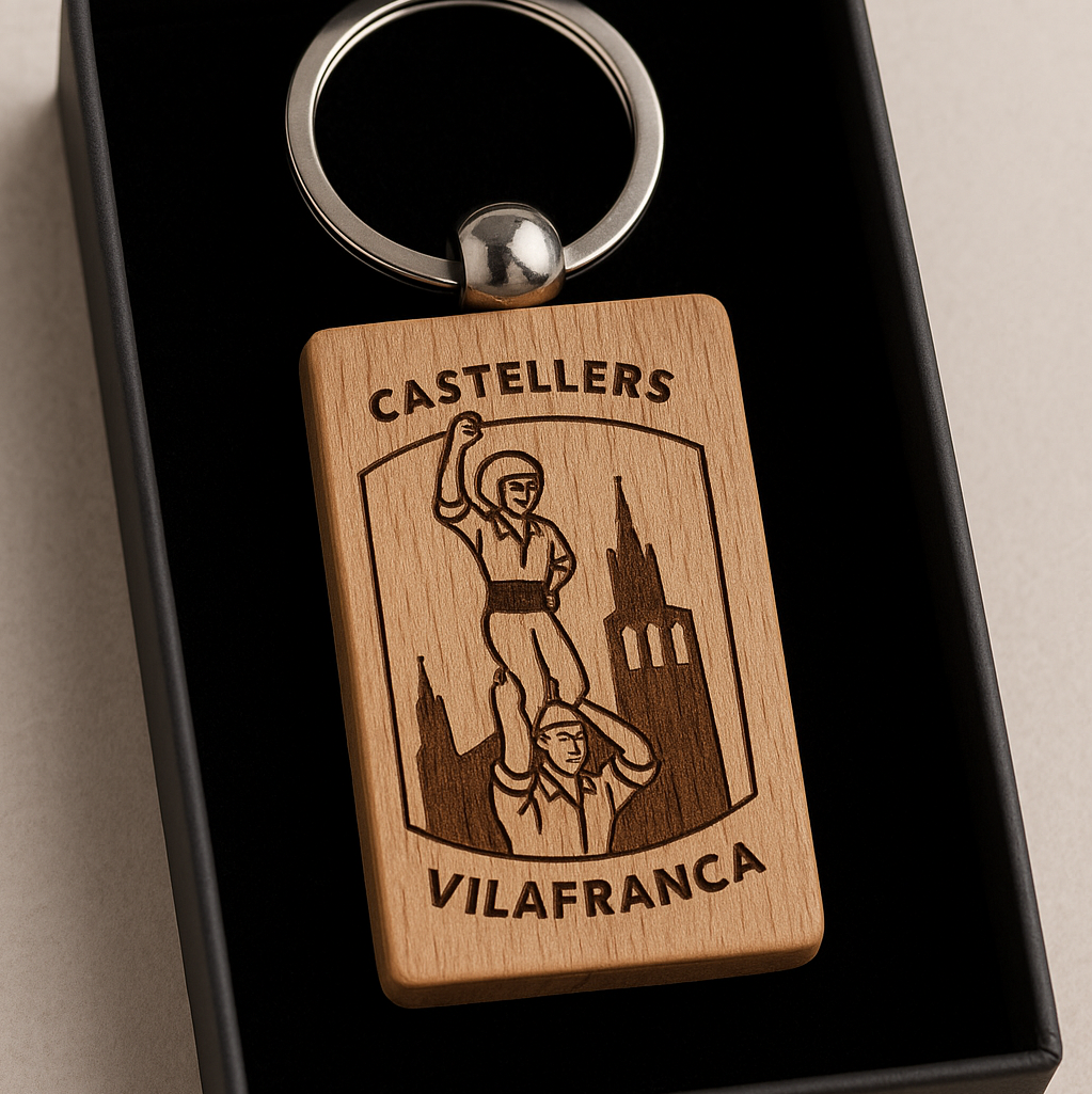 Llaveros personalizados de madera