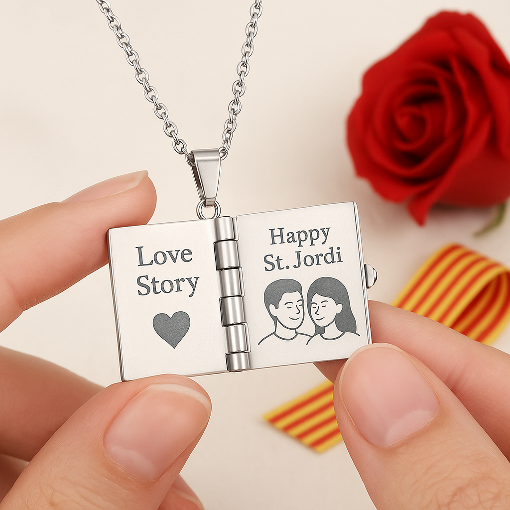 Dije de acero inoxidable libro